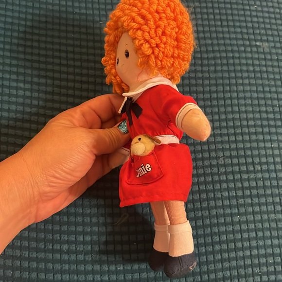 Little Orphan Annie Doll with Sandy Dog Pocket Knickerbocker 9" 1977 Vintage - Picture 6 of 7